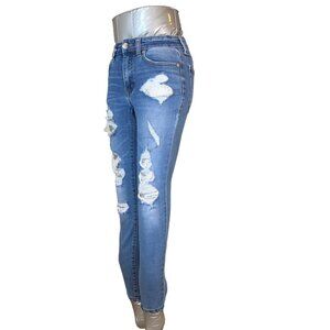Aéropostale Junior Jeans Mid Rise Skinny Distressed Stretch (Sz00 W22 L24)